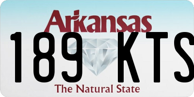 AR license plate 189KTS