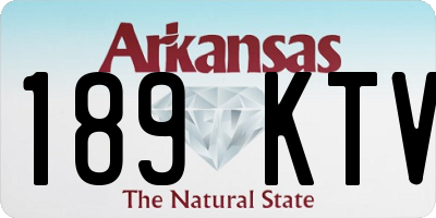 AR license plate 189KTV