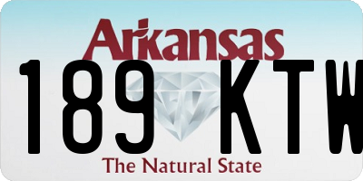 AR license plate 189KTW