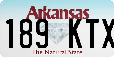 AR license plate 189KTX