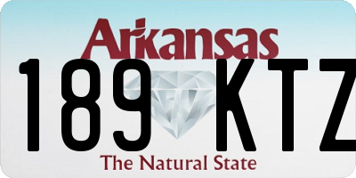 AR license plate 189KTZ