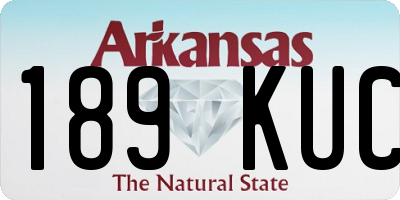 AR license plate 189KUC