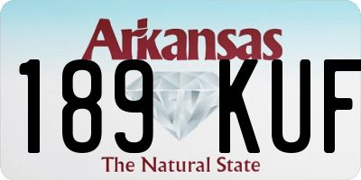 AR license plate 189KUF