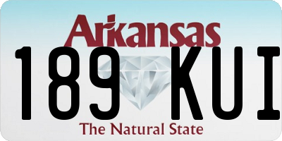 AR license plate 189KUI