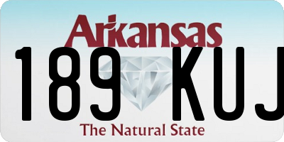 AR license plate 189KUJ