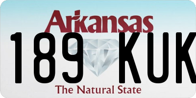 AR license plate 189KUK