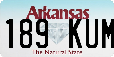 AR license plate 189KUM