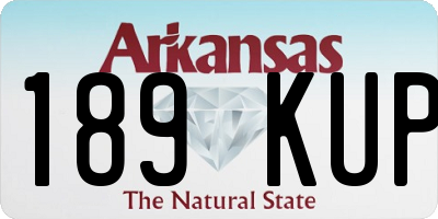 AR license plate 189KUP