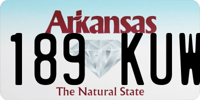 AR license plate 189KUW