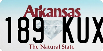 AR license plate 189KUX