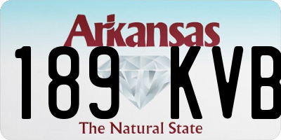 AR license plate 189KVB