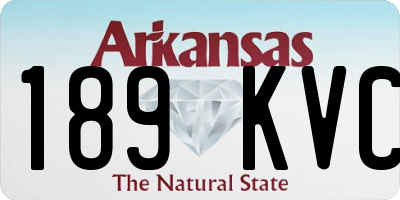 AR license plate 189KVC
