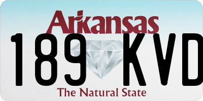 AR license plate 189KVD