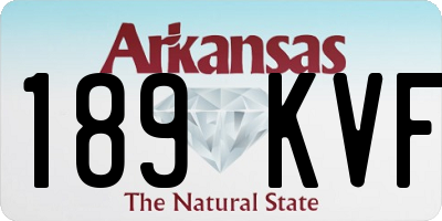 AR license plate 189KVF