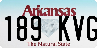 AR license plate 189KVG