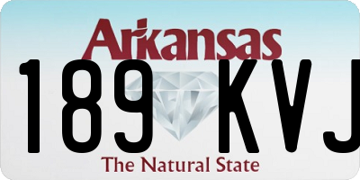 AR license plate 189KVJ