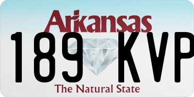 AR license plate 189KVP