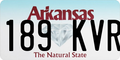AR license plate 189KVR