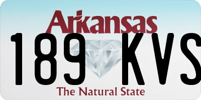 AR license plate 189KVS