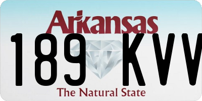 AR license plate 189KVV