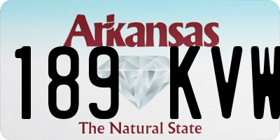 AR license plate 189KVW