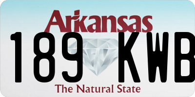 AR license plate 189KWB