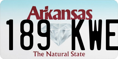 AR license plate 189KWE
