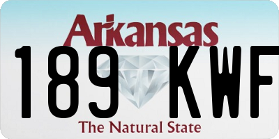 AR license plate 189KWF