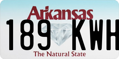 AR license plate 189KWH