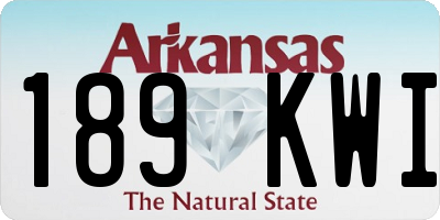 AR license plate 189KWI