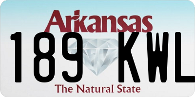 AR license plate 189KWL