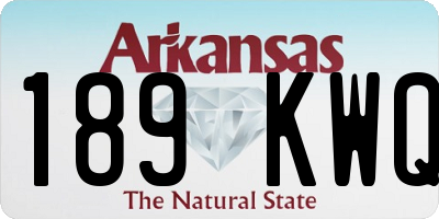 AR license plate 189KWQ