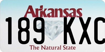 AR license plate 189KXC