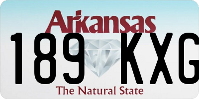 AR license plate 189KXG