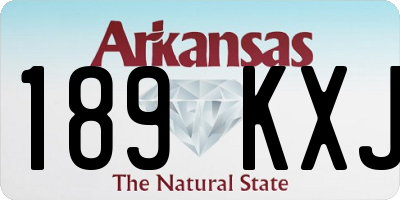 AR license plate 189KXJ