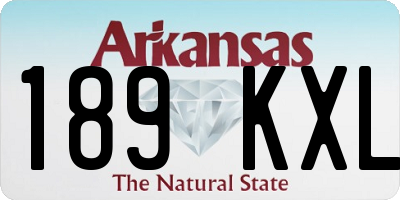AR license plate 189KXL
