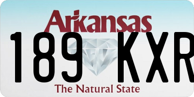 AR license plate 189KXR