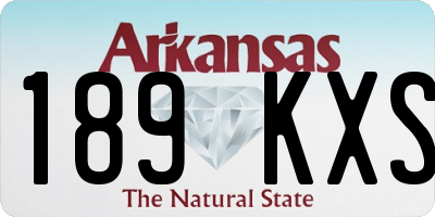 AR license plate 189KXS