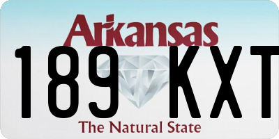 AR license plate 189KXT