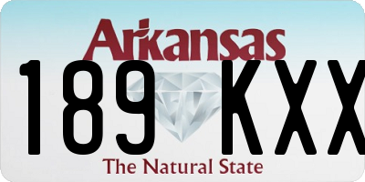AR license plate 189KXX