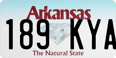 AR license plate 189KYA