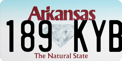AR license plate 189KYB