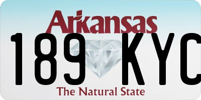AR license plate 189KYC