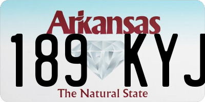 AR license plate 189KYJ