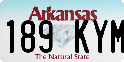 AR license plate 189KYM