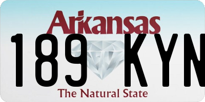AR license plate 189KYN