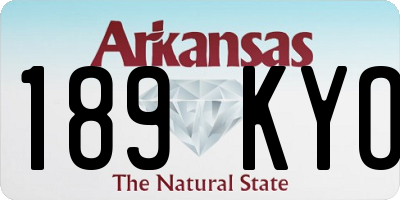 AR license plate 189KYO