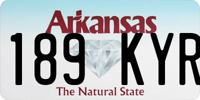 AR license plate 189KYR