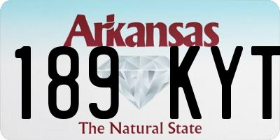 AR license plate 189KYT
