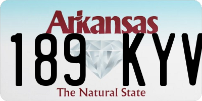 AR license plate 189KYV